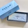 1STPLAYER CLEAR 75% MDA PBT KEYCAPS 81 KEYS WITH KNOB WIRELESS KEYBOARD