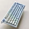 1STPLAYER CLEAR 75% MDA PBT KEYCAPS 81 KEYS WITH KNOB WIRELESS KEYBOARD