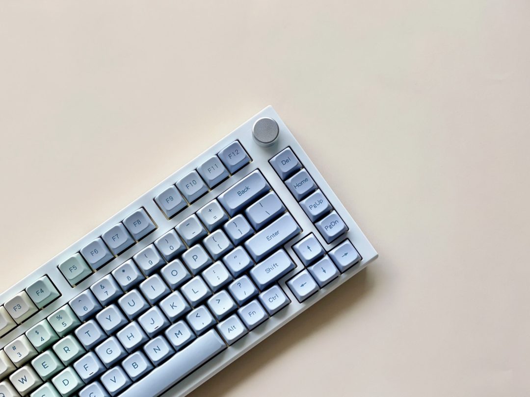 1STPLAYER CLEAR 75% MDA PBT KEYCAPS 81 KEYS WITH KNOB WIRELESS KEYBOARD