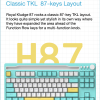 Royal Kludge H87 TKL Special U-Socket/ Knob One-Key Switching / USB HUB / 3 Mode/ RGB hot-swappable