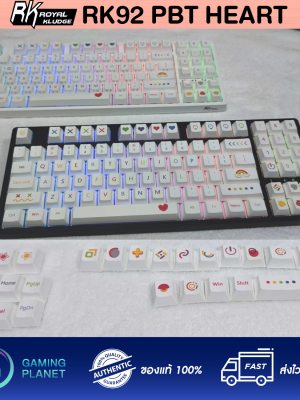 Royal Kludge RK92 RGB Hot swap คีย์บอร์ด 3 mode ไร้สายบลูทูธและมีสาย เปลี่ยนสวิตซ์ได้ เลเซอร์ไทย - English