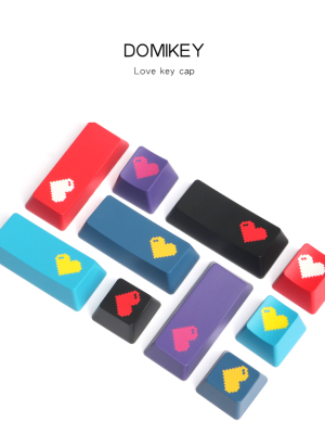 GPlanet ABS Love pixel heart keycaps 2 colors ESC+ENTER ปุ่มแต่งคีย์บอร์ด