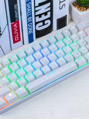 Royal Kludge RK61 RGB Hotswap Arrow คีย์ Bluetooth ไร้สายบลูทูธและมีสาย เปลี่ยนสวิตซ์ได้ เลเซอร์ไทย - English