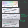 Royal Kludge RK61 RGB Hotswap Arrow คีย์ Bluetooth ไร้สายบลูทูธและมีสาย เปลี่ยนสวิตซ์ได้ เลเซอร์ไทย - English