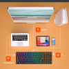 Royal Kludge RK100 RGB Hot swap คีย์บอร์ด 3 mode ไร้สายบลูทูธและมีสาย เปลี่ยนสวิตซ์ได้ เลเซอร์ไทย - English