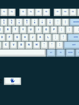 Idobao cherry profile IK Blue keycaps สำหรับ 67, 80, 87 เลย์เอ้าท์ 95 คีย์