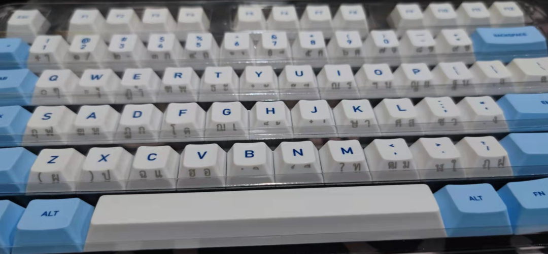 Idobao cherry profile IK Blue keycaps สำหรับ 67, 80, 87 เลย์เอ้าท์ 95 คีย์