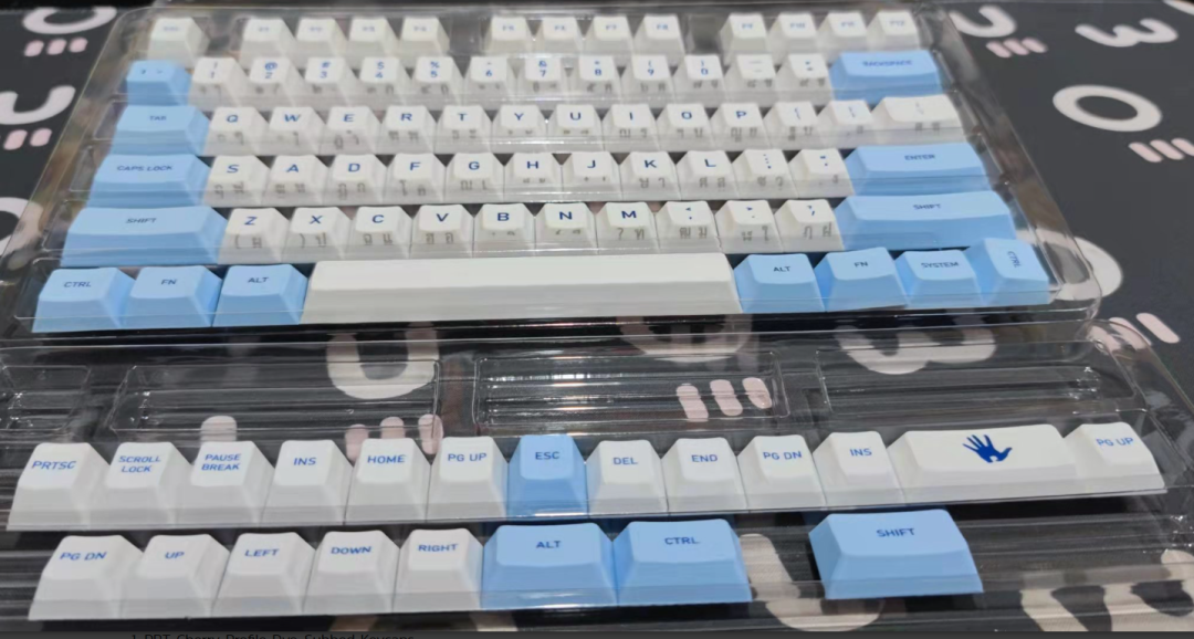 Idobao cherry profile IK Blue keycaps สำหรับ 67, 80, 87 เลย์เอ้าท์ 95 คีย์