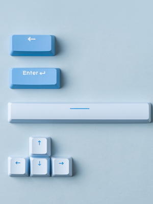 Gplanet PBT material 6.25u OEM height Pastel color keycaps