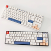 GPlanet เซ็ตปุ่มคีย์แคป OEM โปรไฟล์ White / Gray Soy Milk Keycaps