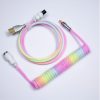 Gplanet Custom Coiled Cable for Mechanical Keyboard Aviator Connector สายคัสต้อมคีย์บอร์ดแบบคออยล์ วัสดุพรีเมียมเกรด