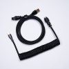 Gplanet Custom Coiled Cable for Mechanical Keyboard Aviator Connector สายคัสต้อมคีย์บอร์ดแบบคออยล์ วัสดุพรีเมียมเกรด