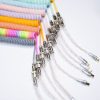 Gplanet Custom Coiled Cable RGB Series for Mechanical Keyboard Aviator Connector สายคีย์บอร์ดมีไฟ RGB แบบคออยล์