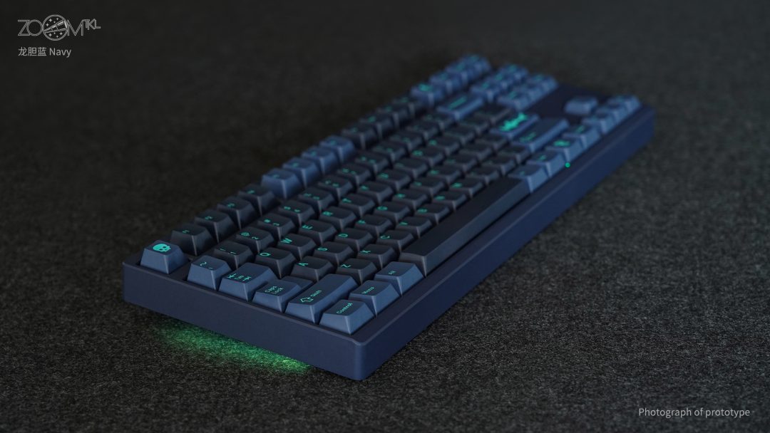 [พร้อมส่ง] ZOOM TKL ESSENTIAL EDITION-Navy คัสต้อมคีย์บอร์ดคิทเลเอ้าท์ TKL 87 คีย์