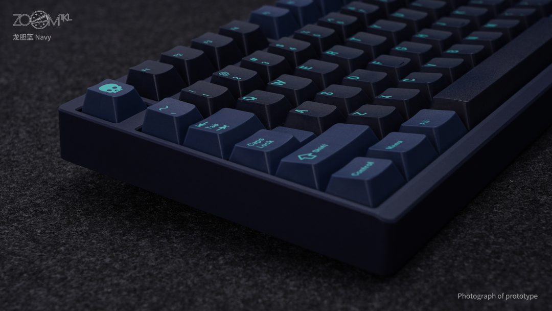 [พร้อมส่ง] ZOOM TKL ESSENTIAL EDITION-Navy คัสต้อมคีย์บอร์ดคิทเลเอ้าท์ TKL 87 คีย์