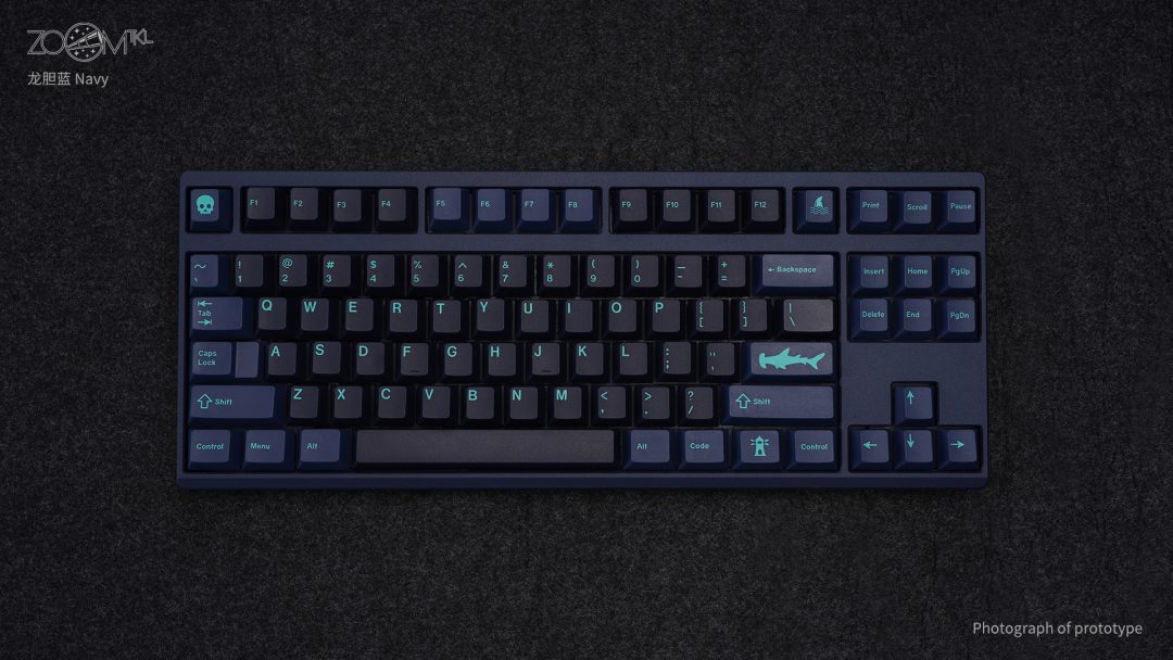 [พร้อมส่ง] ZOOM TKL ESSENTIAL EDITION-Navy คัสต้อมคีย์บอร์ดคิทเลเอ้าท์ TKL 87 คีย์