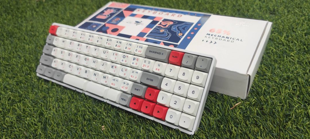 SKYLOONG GK73XS SPLIT SPACEBAR คีย์บอร์ดไร้สาย 68%,73 KEYS WITH NUMPAD-USB/BLUETOOTH DUAL MODE