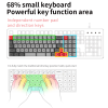 SKYLOONG GK73XS SPLIT SPACEBAR คีย์บอร์ดไร้สาย 68%,73 KEYS WITH NUMPAD-USB/BLUETOOTH DUAL MODE