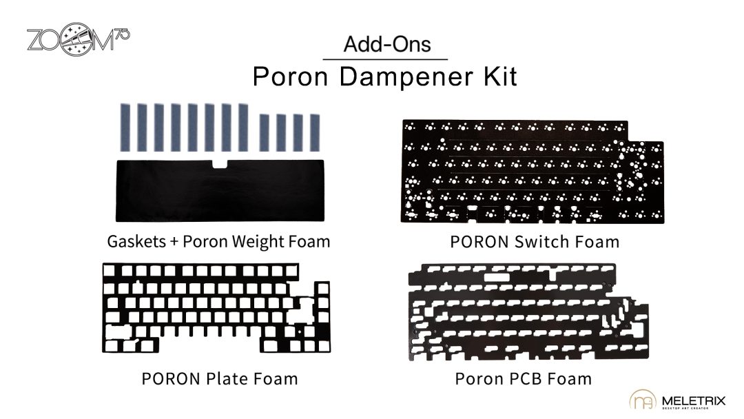 Pre-order (Nov 2023) ZOOM75 ADD-ONS: PCB, PLATE AND OTHERS