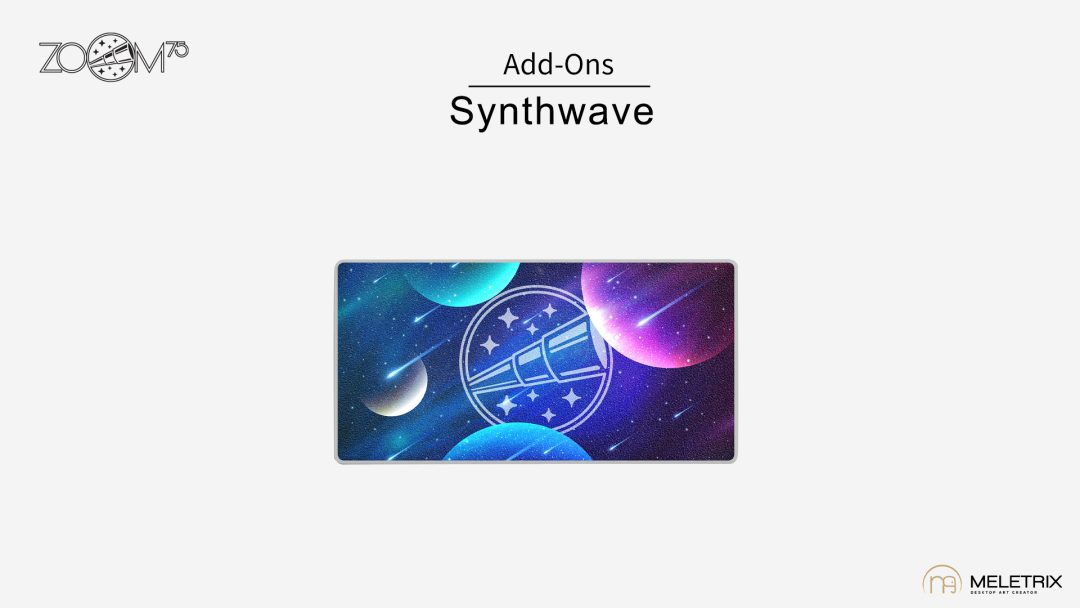 Synthwave Badge Pre-order (Nov 2023) ZOOM75 ADD-ONS: EXTRA BADGE & MODULAR