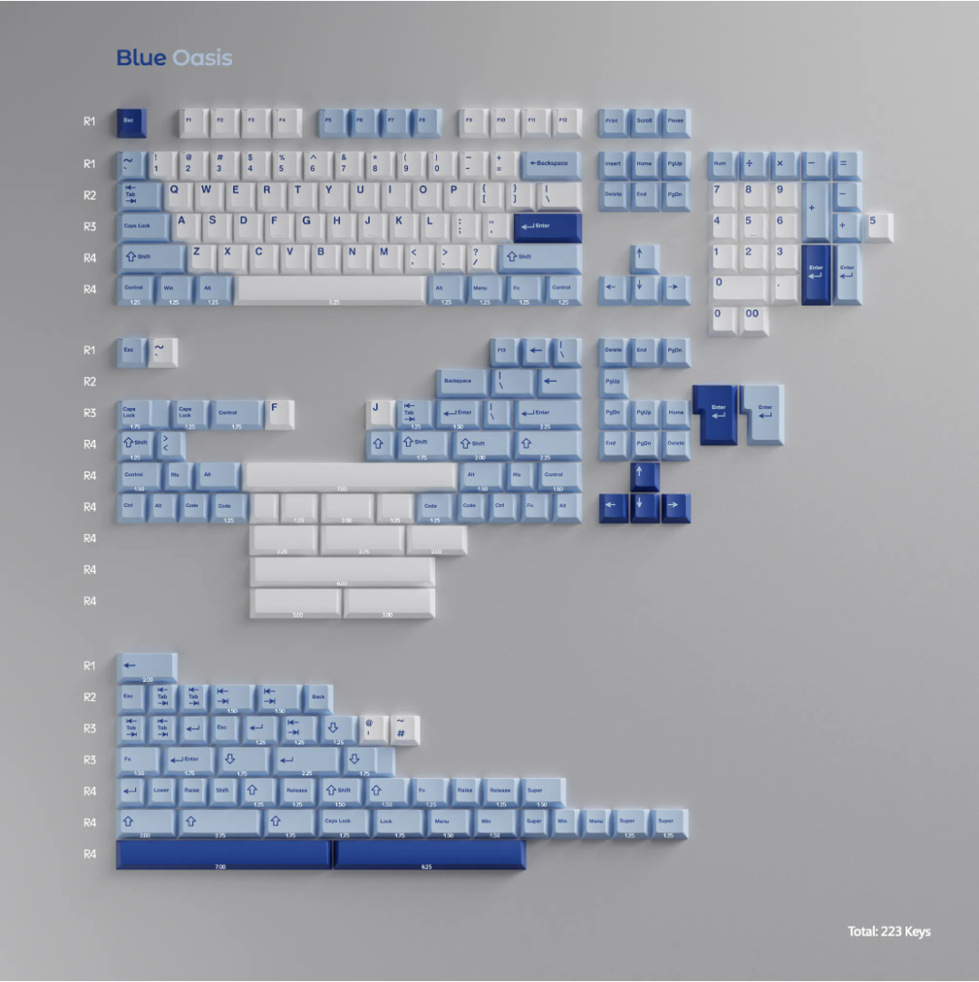 [Pre-Order Oct 2023] WS PBT KEYCAPS SERIES - Zoom75 Zoom98 Matching Keycaps