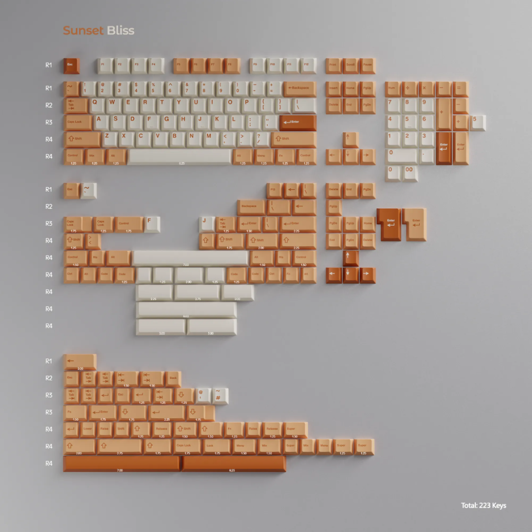 [Pre-Order Oct 2023] WS PBT KEYCAPS SERIES - Zoom75 Zoom98 Matching Keycaps