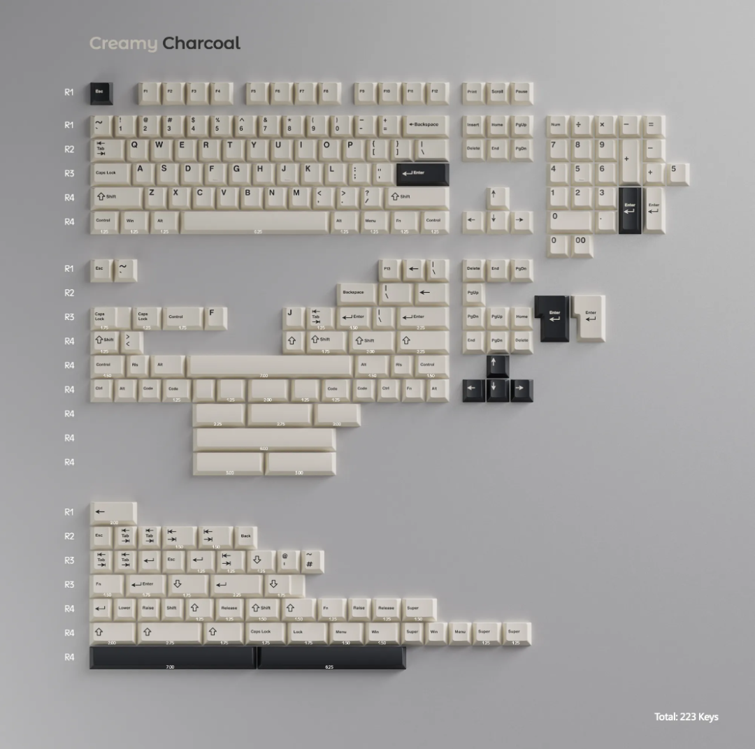[Pre-Order Oct 2023] WS PBT KEYCAPS SERIES - Zoom75 Zoom98 Matching Keycaps