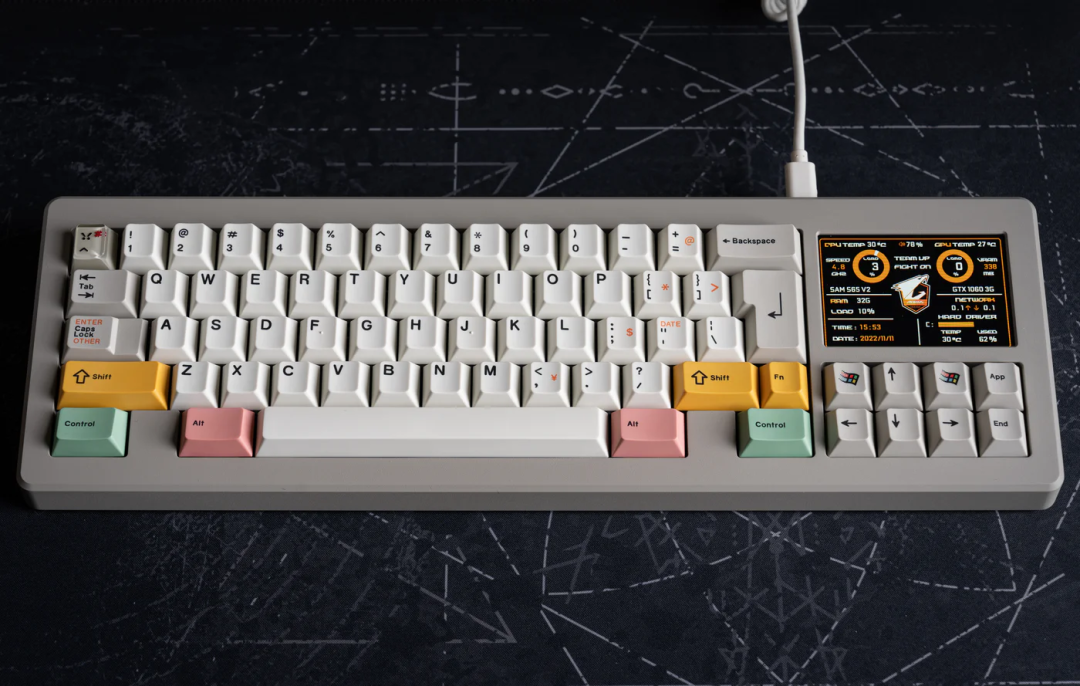 [Groupbuy] SAM S65 V2 with 3.5-inch IPS Screen คีย์บอร์ด Wired พร้อมจอ IPS 3.5" จาก Not From Sam