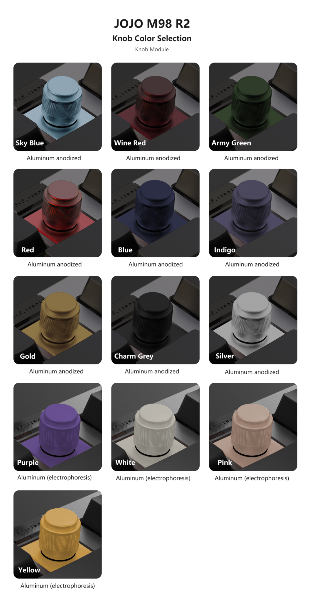 [Groupbuy] Jojo Studio M98 Accessories: Knob