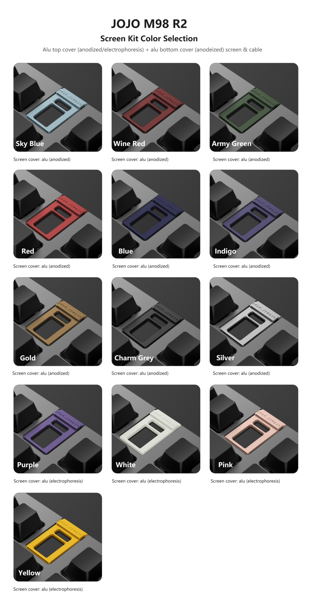 [Groupbuy] Jojo Studio M98 Accessories: Screen Kit