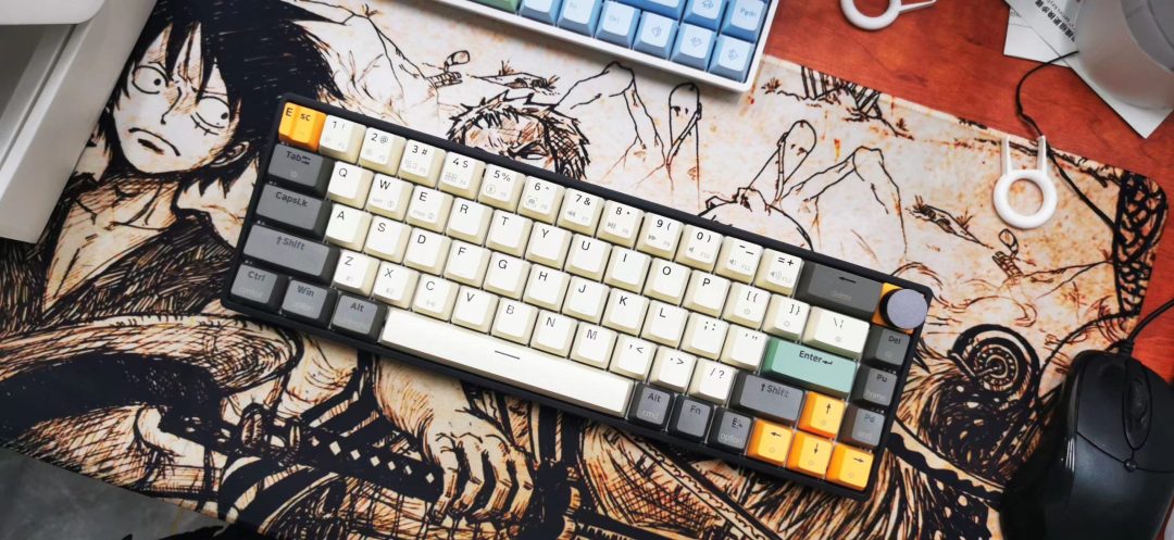 SKYLOONG GK68K LITE GASKET/KNOB/Layout 68คีย์/TRIPPLE Mode - FREE : Split spacebar module (GRAY DAWN-BK / BLUE-EN ONLY)