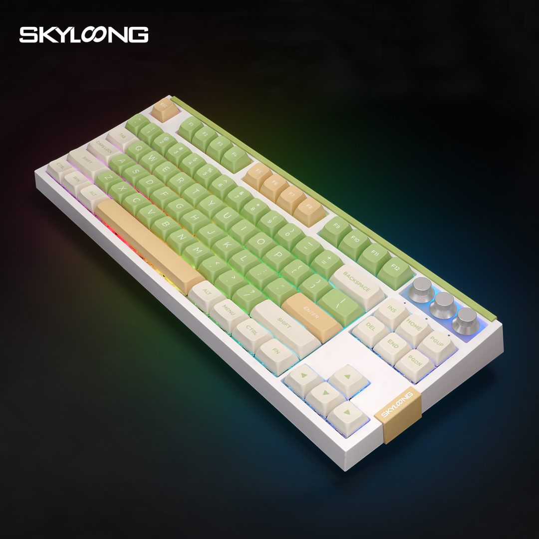 Skyloong GK87 Pro Gasket Wireless 3 mode with Knob and Screen