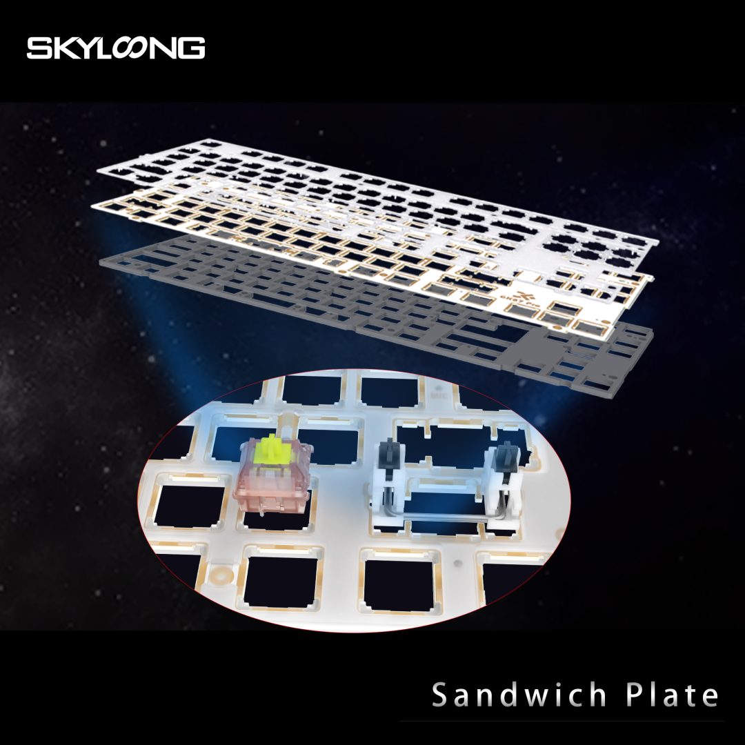 Skyloong GK87 Pro Gasket Wireless 3 mode with Knob and Screen