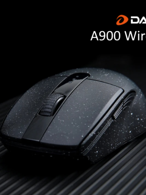 DAREU A900 เม้าส์ไร้สาย Tri-mode 2.4G Wired Bluetooth PBT Button ระบบชาร์จเร็ว Fast charging
