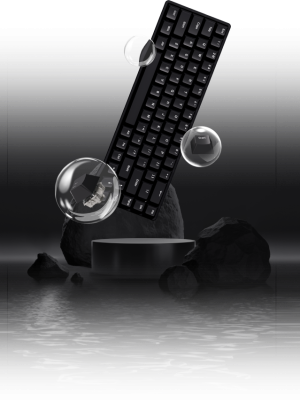 VXE ATK68 65% แมคคานิคอลคีย์บอร์ด อลูมินัมท้อปเคส Gateron Magnetic Switch คีย์อังกฤษ + ไทย