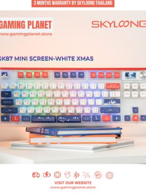คีย์บอร์ด ไร้สาย Skyloong GK87 Gasket 3 mode พร้อม Knob and Mini Screen