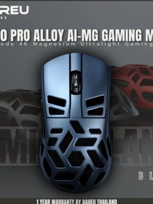 DAREU A950 Premium Al-Mg Alloy เม้าส์ไร้สายวัสดุแมกนีเซียมอัลลอยด์ 4KHz Tri-mode 2.4G M PAW3395 หนัก 55 กรัม